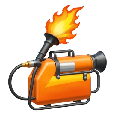 big flame thrower sticker