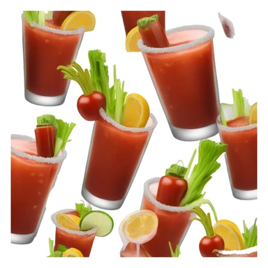 Bloody mary cocktail sticker