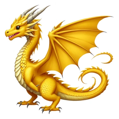Fourth wing golden feathertail dragon  sticker