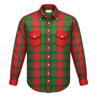 buttoned tartan shirt sticker