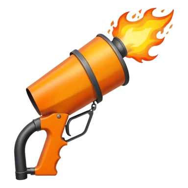 big flame thrower sticker
