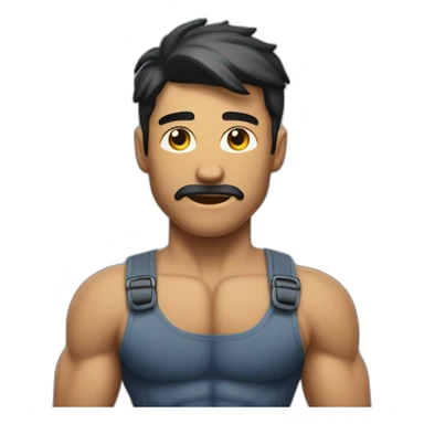 Corps homme musclé sticker