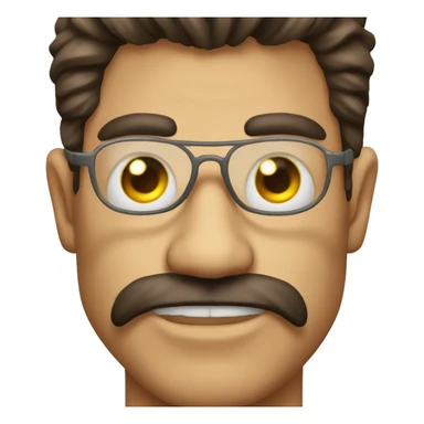 Demonio con lentes sticker