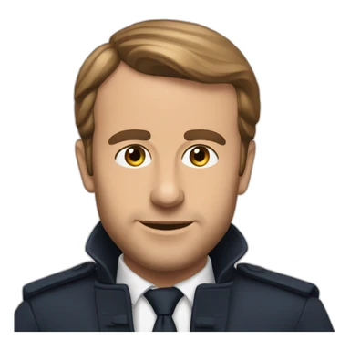 macron calvitie sticker