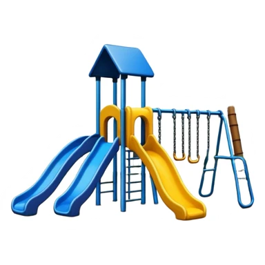 School playground in urban neighborhood sticker