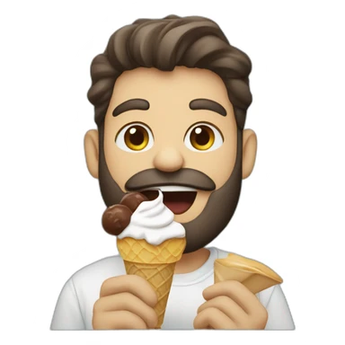 jew eating ice cream sticker