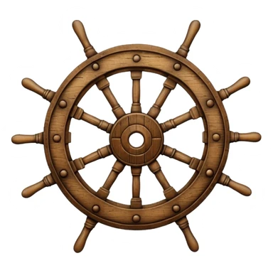 ship wheel sticker