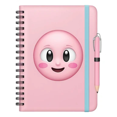 cute pastel pink notebook with 'to-do' on the cover sticker