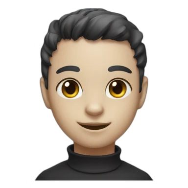 Black cat humanoid sticker