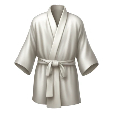 White silk robe sticker