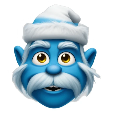 Blue Grinch Smirking sticker