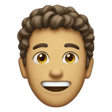 emoji face bragging sticker