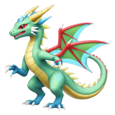 Zeraora-Flygon-Salamence-fusion (full body) sticker