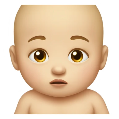 Big baby crying with tears sticker