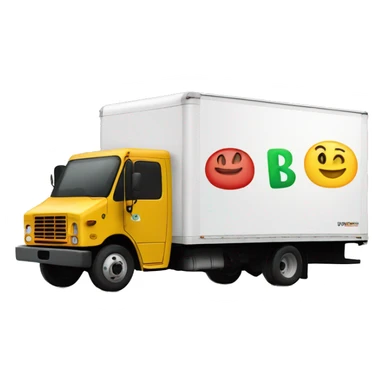 Boxtruck with letters "SWIPE” on the side sticker