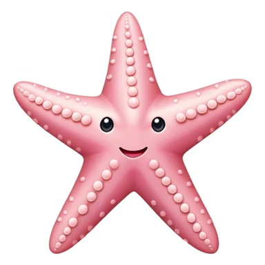 Light pink starfish sticker