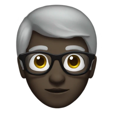 Dark elf with glases sticker