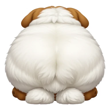 Fat dog butt sticker