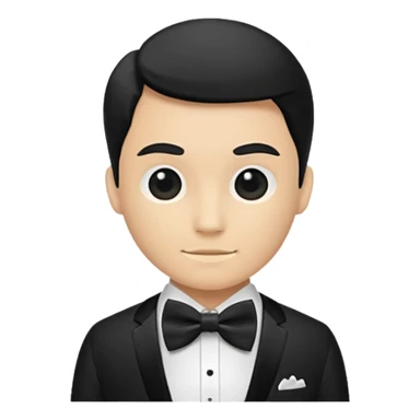 black bow tie  sticker