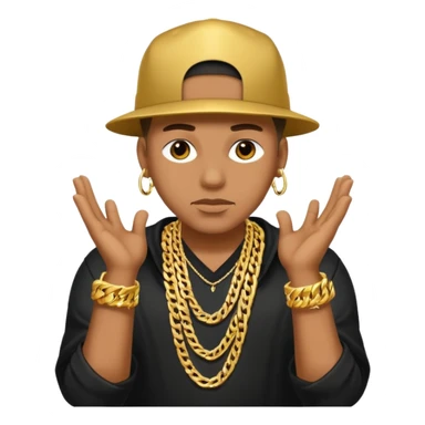 Gangster rapper sticker