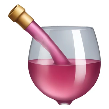 Pink wine sticker