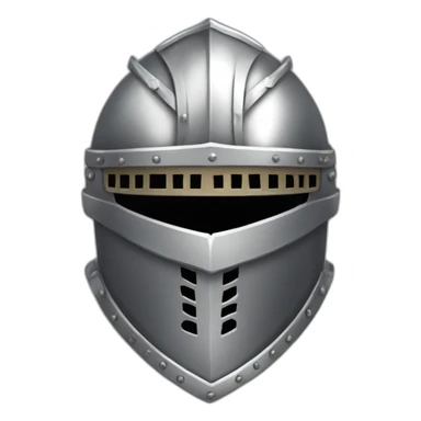 Silver medieval armor sticker