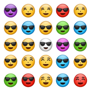 several emoticons related to rock music sticker