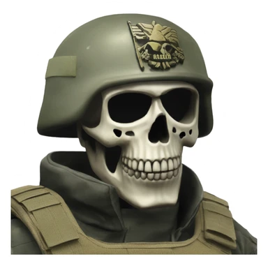Tarkov Soldier Skull Adidas sticker