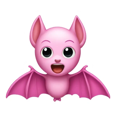 Pink bat sticker