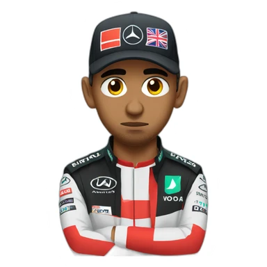 Sad Lewis Hamilton sticker