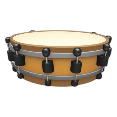 traditional tambourine with metal jingles sticker