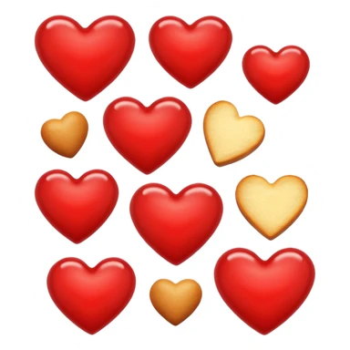 heart shaped food sticker