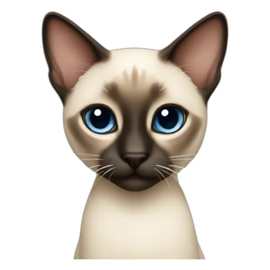 cute Siamese cat sticker