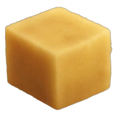 raw brown sugar cane cubes sticker
