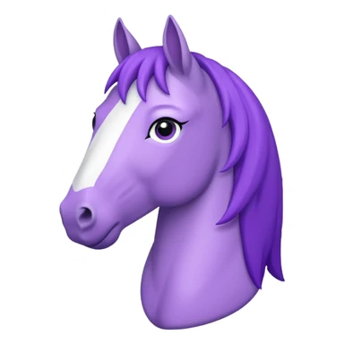 Purple horse wearing white t-shirt

 sticker