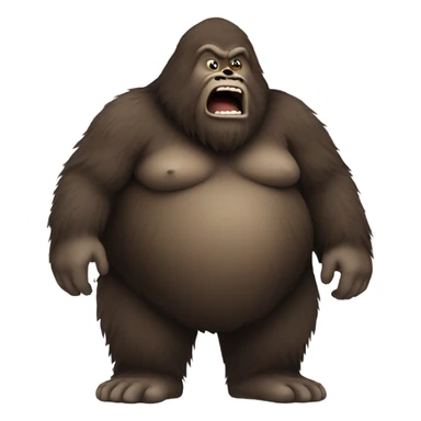 Obese Sasquatch sticker