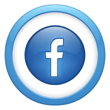 Fb blue badge icon sticker