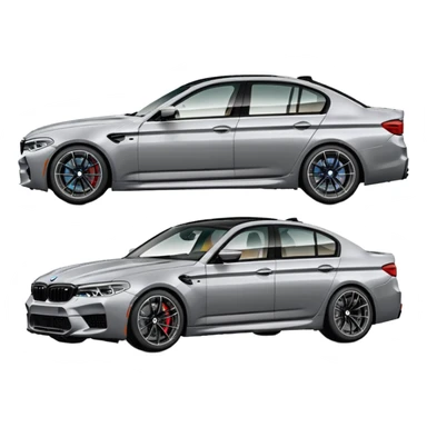 BMW M5 f90 competition all angles sticker