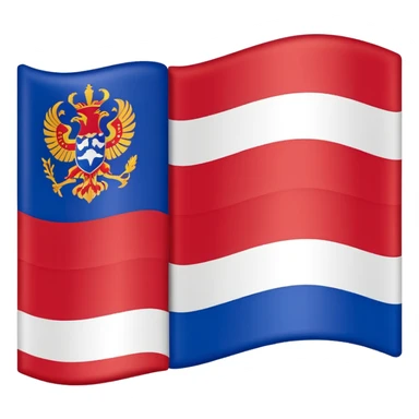 A flag of republic of srpska just colors red blue and white that's it sticker