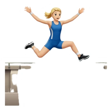 Jumping off a bridge sticker