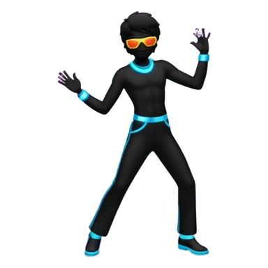 Disco dancing silhouette  sticker