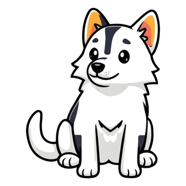 nice friendly dog sticker