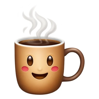Emoji coffee  sticker