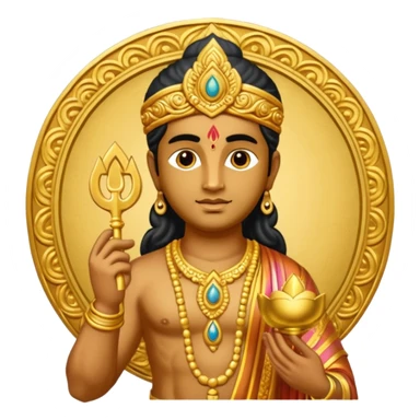 Lord Murugan with vel sticker