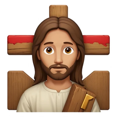Jesus Christ on his cross  sticker