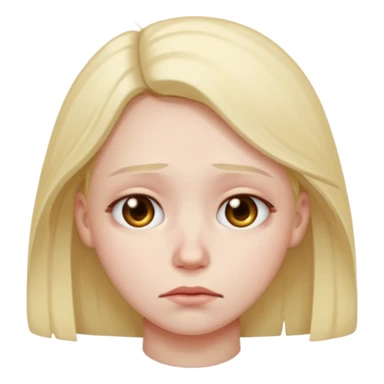 Sad face WITH A middle ringer sticker