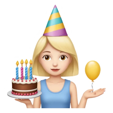 girl for birthday sticker