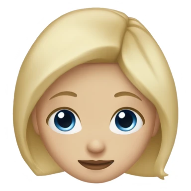 Girl with blonde hair and blue eyes with bpd sticker