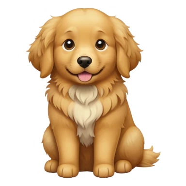 Curley golden retriever  sticker