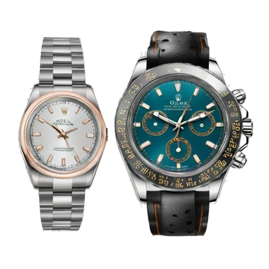 Wrist Watch, Rolex, Omega, IWC sticker